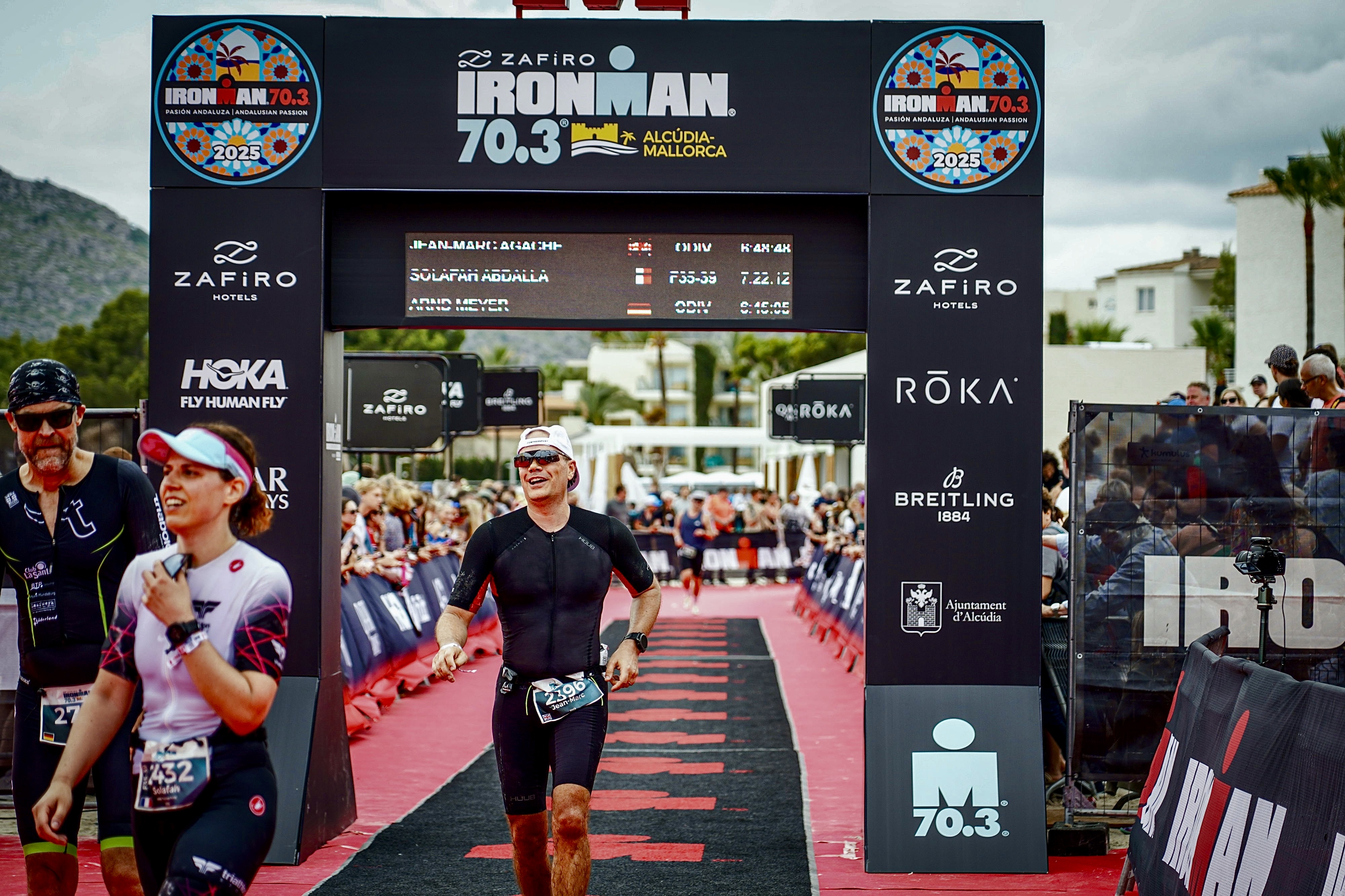 JM finishing Ironman 70 point 3 Alcudia 2025