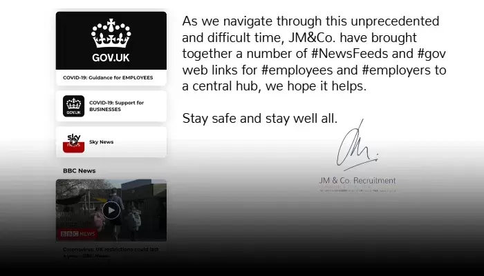 JM&Co recruitment news feed