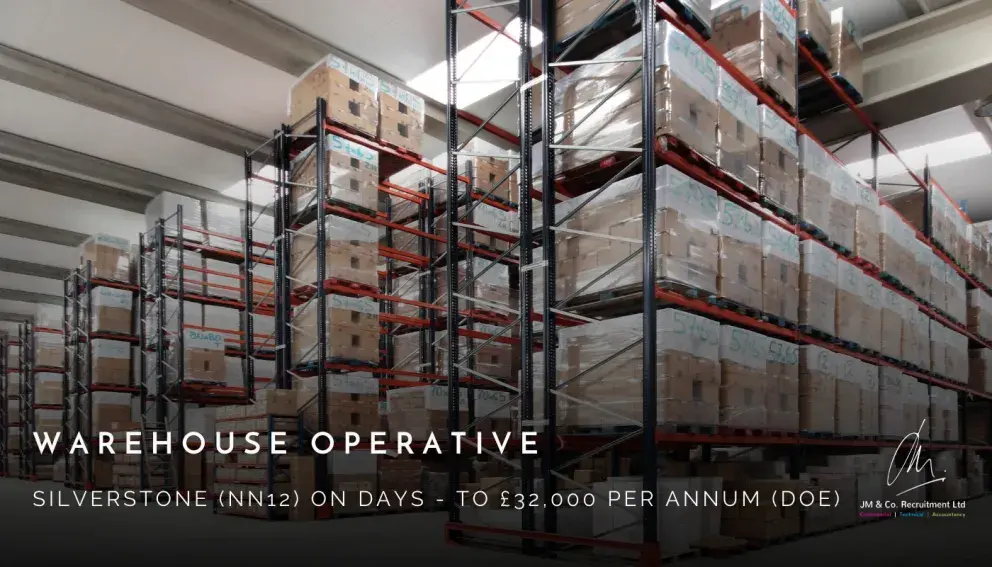 Warehouse Operative job vacancy in Silverstone NN12